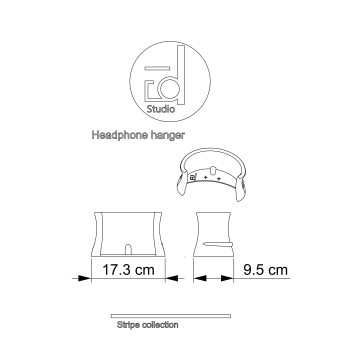 Wandhalterung für Kopfhörer