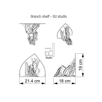 Regal „Branch Shelf"