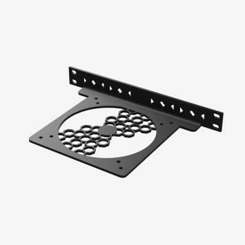 10" Rack 120-140-mm-Lüfterhalterung (Horizontal)