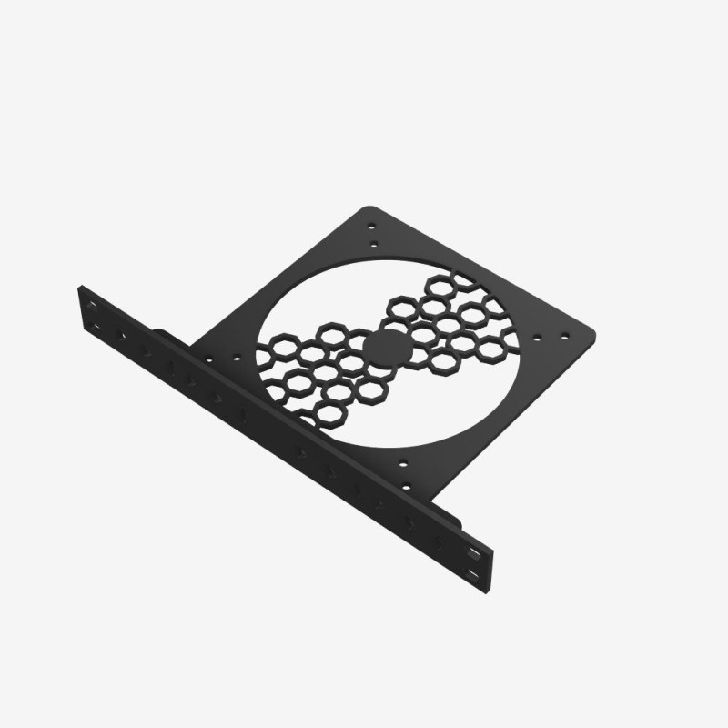 10" Rack 120-140-mm-Lüfterhalterung (Horizontal) 10" Rack 120-140-mm-Lüfterhalterung (Horizontal)